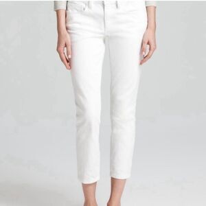 Tory Burch white cropped skinny jeans Sz 26